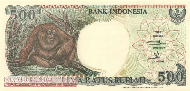 Indonesien - 500  Rupiah - Ersatzbanknote (#128gR_UNC)