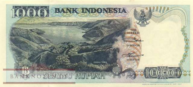 Indonesia - 1.000  Rupiah (#129f_AU)