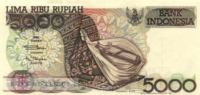 Indonesia - 5.000  Rupiah (#130c_VF)