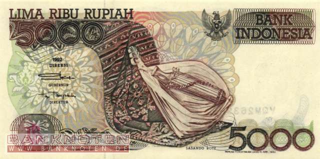 Indonesia - 5.000 Rupiah (#130h_UNC)