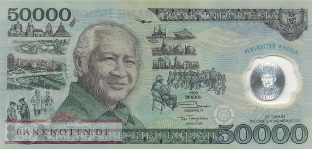 Indonesia - 50.000  Rupiah (#134a_VF)