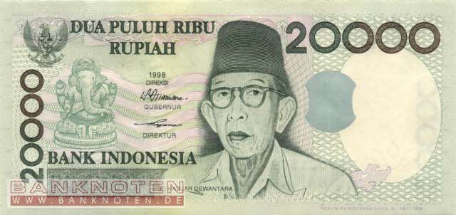 Indonesien - 20.000  Rupiah - Ersatzbanknote (#138aR_UNC)
