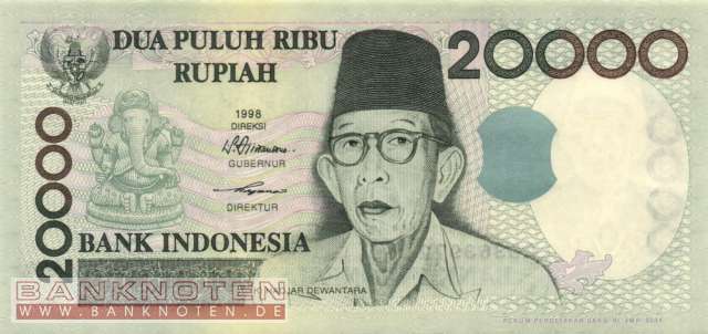 Indonesien - 20.000  Rupiah (#138g_UNC)
