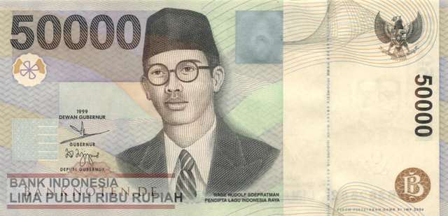 Indonesia - 50.000  Rupiah (#139f_UNC)