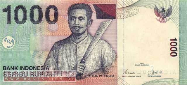 Indonesien - 1.000 Rupiah (#141d_UNC)