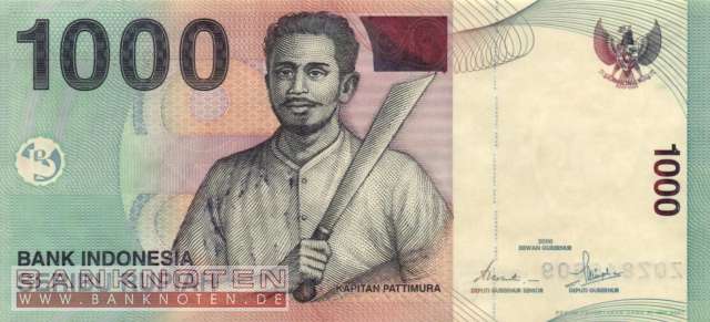 Indonesia - 1.000 Rupiah (#141h_UNC)