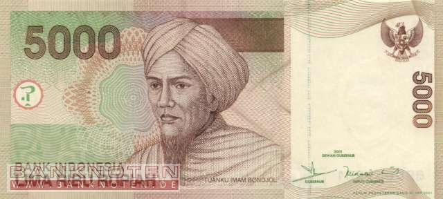 Indonesien - 5.000  Rupiah (#142a_UNC)