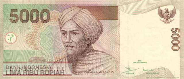 Indonesia - 5.000  Rupiah (#142f_UNC)