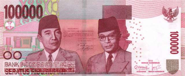 Indonesia - 100.000  Rupiah (#153b_UNC)