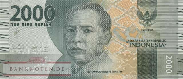 Indonesia - 2.000  Rupiah (#155b_UNC)