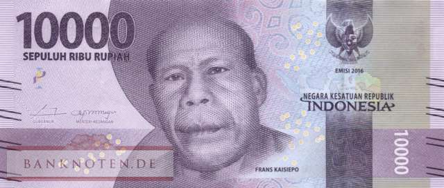 Banknoten De Indonesien 10 000 Rupiah 157 Unc Banknoten