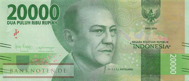 Indonesia - 20.000  Rupiah (#158f_UNC)