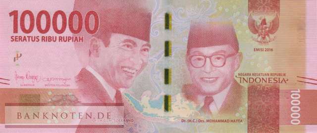 Indonesia - 100.000  Rupiah (#160d_UNC)