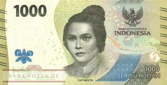 Indonesien - 1.000  Rupiah (#162a_UNC)