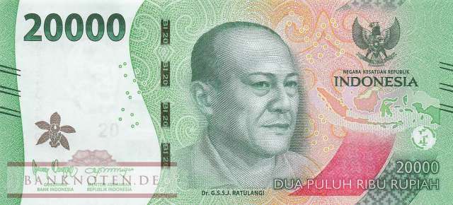 Indonesia - 20.000  Rupiah (#166e_UNC)