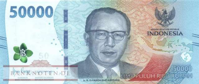 Indonesia - 50.000  Rupiah (#167b_UNC)