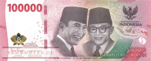Indonesia - 100.000  Rupiah (#168b_UNC)