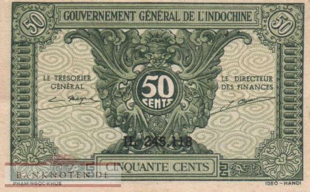 Indochina - 50 Cents (#091a_VF)