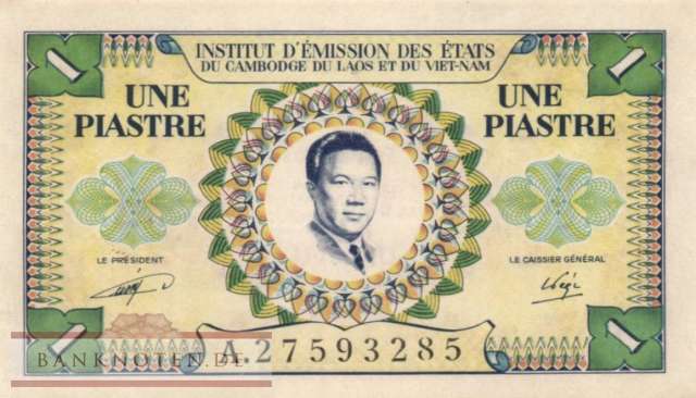 Indochina - 1 Piastre (#104_AU)