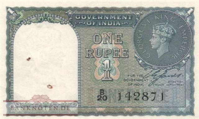 Indien - 1  Rupee (#025a_AU)