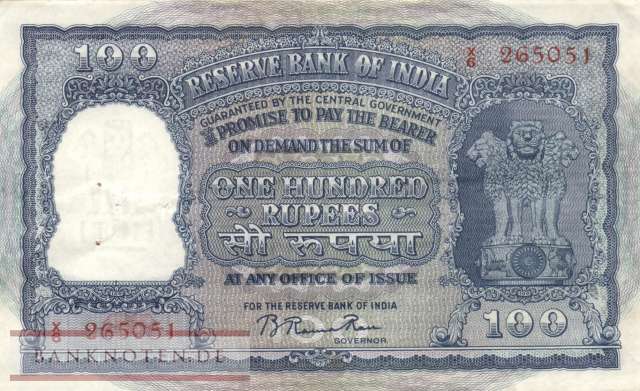 Indien - 100  Rupees (#042b_VF)