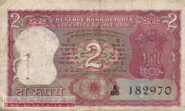 Indien - 2 Rupees (#053e_F)