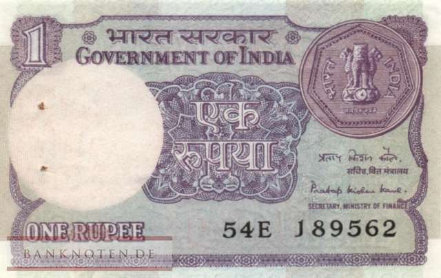 Indien - 1  Rupee (#078Aa-84_UNC)