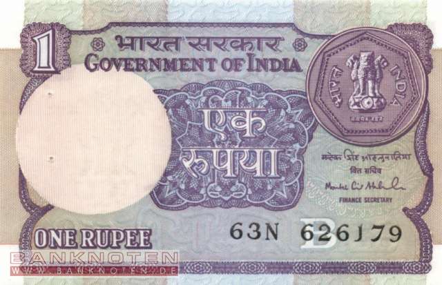Indien - 1 Rupee (#078Aj_UNC)