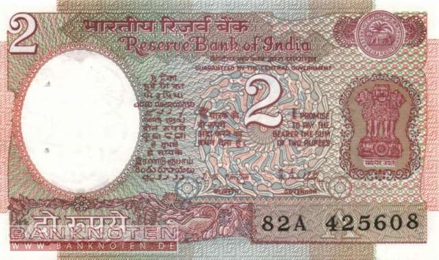 Indien - 2 Rupees (#079k_UNC)