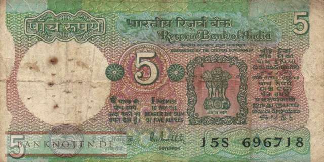 Indien - 5  Rupees (#080p_VG)