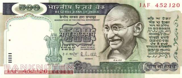 Indien - 500  Rupees (#087a_UNC)