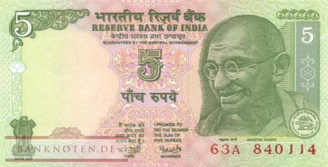 Indien - 5  Rupees (#088Ad_UNC)