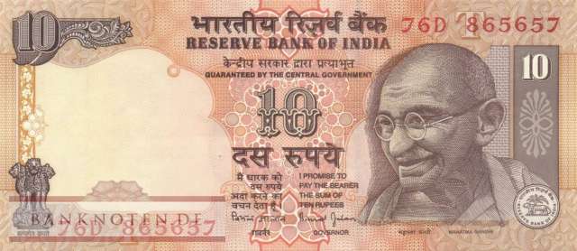Indien - 10  Rupees (#089n_XF)