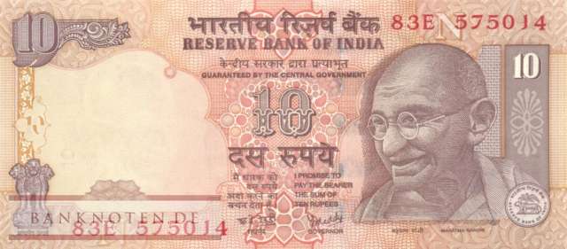 Indien - 10  Rupees (#095l_UNC)