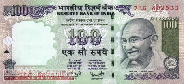 Indien - 100  Rupees (#098h_UNC)