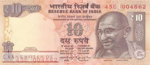 Indien - 10  Rupees (#102ae_UNC)