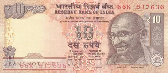 Indien - 10  Rupees (#102i_UNC)