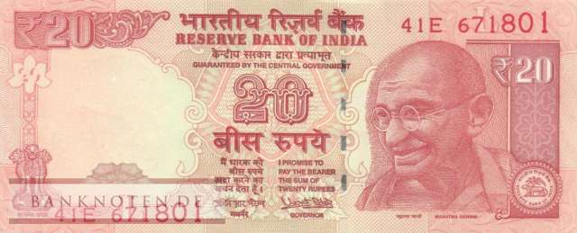 Indien - 20  Rupees (#103z_UNC)