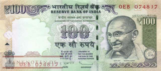 Indien - 100  Rupees (#105k_VF)