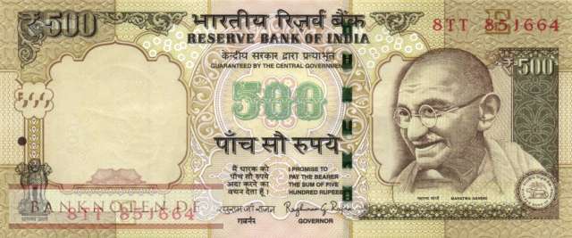Indien - 500  Rupees (#106l_UNC)