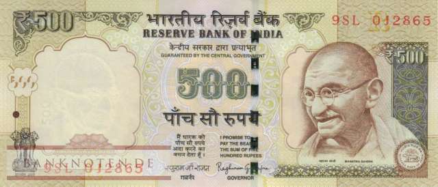 Indien - 500  Rupees (#106t_UNC)