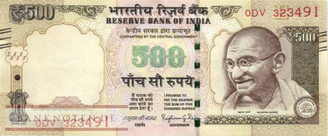 India - 500  Rupees (#106w_UNC)