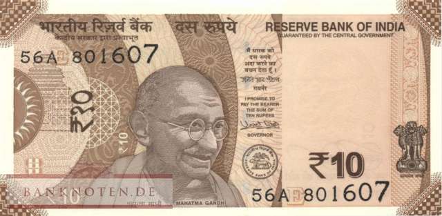 India - 10  Rupees (#109f_UNC)