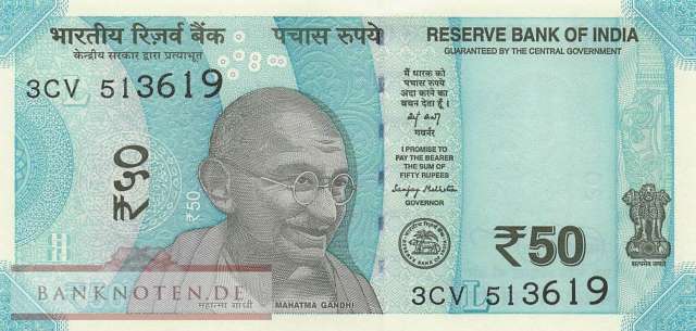 India - 50  Rupees (#111ac_UNC)