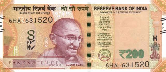 India - 200  Rupees (#113h_UNC)