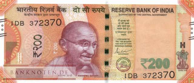 India - 200  Rupees (#113i_UNC)