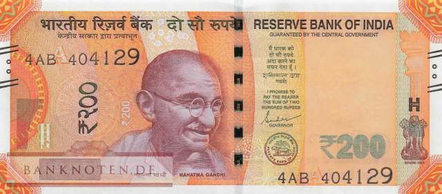 India - 200  Rupees (#113o_UNC)