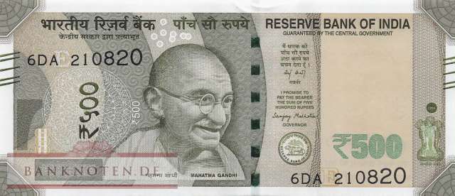 India - 500  Rupees (#114bl_UNC)