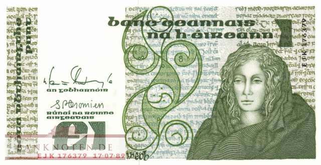Irland - 1  Pound (#070d-8907_UNC)