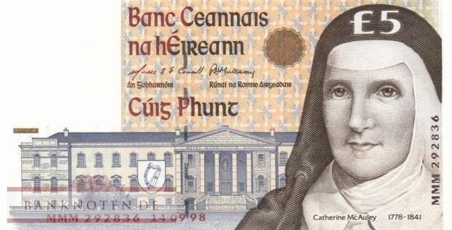 Ireland - 5  Pounds - Replacement (#075bR-98_UNC)